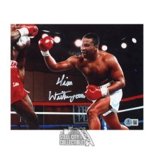 Tim Witherspoon Autographed 8x10 Boxing Photo - BAS (Damaged Auto)