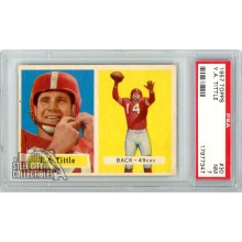 Y.A. Tittle 1957 Topps Card #30 PSA 7 NM