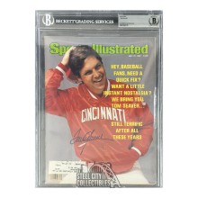 Tom Seaver Autographed Cincinnati Reds Sports Illustrated Magazine - BAS