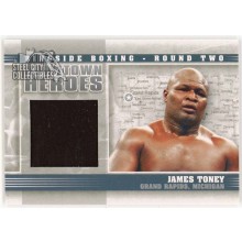 James Toney 2011 ITG Ringside Boxing Hometown Heroes Silver Trunks Card #HH-13
