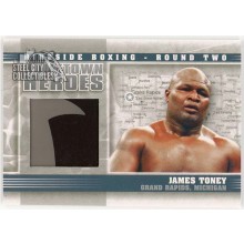 James Toney 2011 ITG Ringside Boxing Hometown Heroes Silver Trunks Patch Card #HH-13