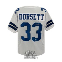 Tony Dorsett Autographed Dallas Custom White Football Jersey - BAS