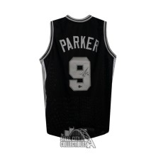 Tony Parker Autographed San Antonio Custom Black Basketball Jersey - BAS