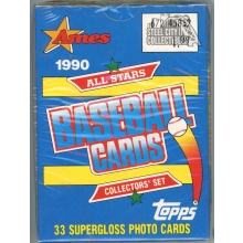 1990 Topps Baseball Ames All Stars 33 Card Complete Set