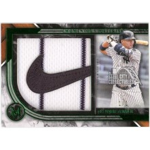Gleyber Torres 2022 Topps Museum Momentous Material Game-Used Nike Logo Patch Card #MMJPR-GT 1/1