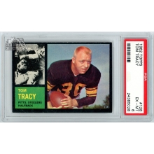 Tom Tracy 1962 Topps Football Card #128 PSA 6 EX-MT