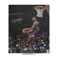 Tracy McGrady Autographed Toronto 16x20 Basketball Photo - BAS (Purple Jersey)