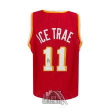 Trae Young Autographed Atlanta Ice Trae Custom Red Basketball Jersey - JSA