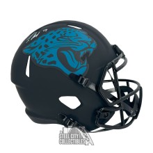 Travis Hunter Autographed Jacksonville Jaguars Eclipse Replica Full Size Football Helmet - BAS