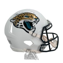 Travis Hunter Autographed Jacksonville Jaguars Flat White Authentic Full Size Football Helmet - BAS