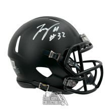 TreVeyon Henderson Autographed Ohio State Black ALT Mini Football Helmet - BAS