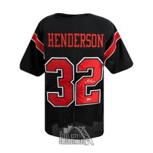 TreVeyon Henderson Autographed Ohio State Custom Black Football Jersey-BAS