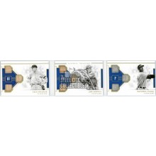 Tris Speaker Joe Sewell Satchel Paige 2020 Panini National Treasures Triple Legend Trios Relic Booklet Card #TLT-CLE 22/49
