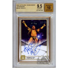 Triple H 2020 Topps Transcendent WWE Autograph Card #A-HHH 18/25 BGS 9.5