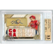 Mike Trout 2017 Topps Triple Threads Relic Autograph Card #TTAR-MT1 12/18 BGS 9.5