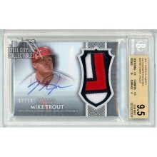 Mike Trout 2017 Topps Dynasty Patch Autograph Card #AP-MT3 2/10 BGS 9.5