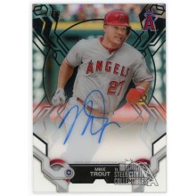 Mike Trout 2019 Topps High Tek Black Autograph Card #HTA-MT 15/50