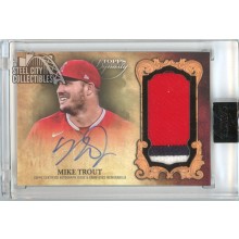 Mike Trout 2021 Topps Dynasty Dynastic Decoration Patch Autograph Card #DAP-MT3 9/10