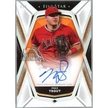 Mike Trout 2019 Topps Five Star Orange Autograph Card #FSA-MT 4/5