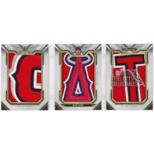 Mike Trout 2021 Topps Triple Threads Jumbo Letter Number Logo Game-Used Patch Booklet #JLNL-MT 1/1