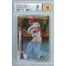 Mike Trout 2020 Topps Chrome Ben Baller Gold Autograph Card #BBA-MT 15/50 BGS 9