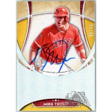 Mike Trout 2017 Topps Five Star Gold Autograph Card #FSA-MTR 6/10 (Surface Indents)