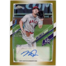 Mike Trout 2021 Topps Chrome Update All-Star Gold Refractor Autograph Card #ASGA-MT 13/50