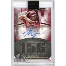Mike Trout 2021 Topps Luminaries Hit Kings Red Autograph Card #HK-MT 10/10