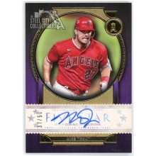 Mike Trout 2022 Topps Five Star Purple Autograph Card #FSA-MT 37/50