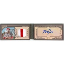 Mike Trout 2015 Topps Gypsy Queen Mini Patch Autograph Booklet Card #MAR-MT 20/25