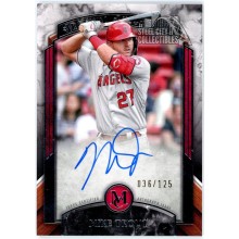 Mike Trout 2022 Topps Museum Collection Archival Autograph Card #AA-MTR 036/125