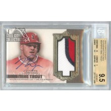Mike Trout 2019 Topps Dynasty Patch Autograph Card #DAP-MTR1 7/10 BGS 9.5