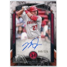 Mike Trout 2022 Topps Museum Autograph Card #AA-MTR 049/125