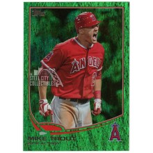 Mike Trout 2013 Topps 2012 AL ROY Emerald Card #338