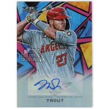 Mike Trout 2021 Topps Fire Magenta Autograph Card #AV-MT 18/25