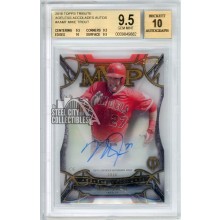Mike Trout 2016 Topps Tribute Ageless Accolades Autograph Card #AA-MT 21/50 BGS 9.5