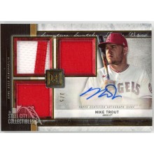 Mike Trout 2020 Topps Museum Signature Swatches Patch Autograph Card #SSTA-MT 3/5