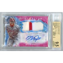 Mike Trout 2017 Topps Inception Magenta Patch Autograph Card #IAP-MT 21/30 BGS 9.5
