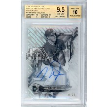 Mike Trout 2018 Topps High Tek Black & White Variation Autograph Card #HT-MT 10/20 BGS 9.5