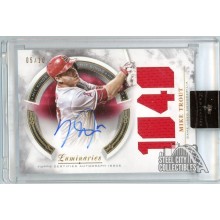 Mike Trout 2018 Topps Luminaries Hit Kings Jersey Autograph Card #HKAR-MT 5/10
