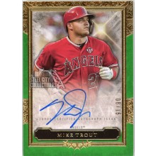 Mike Trout 2020 Topps Five Star Green Autograph Card #FSA-MT 8/15