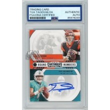 Tua Tagovailoa 2020 Panini Contenders Round Numbers RC Autograph Card PSA/DNA