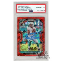 Tua Tagovailoa 2020 Panini Prizm Red Ice Autograph Rookie Card #339 PSA/DNA 10 (Light Blue)