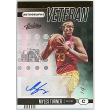 Myles Turner 2019-20 Panini Absolute Memorabilia Veteran Autograph Card #VA-MT 1/1