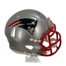 Ty Law Autographed New England Patriots Speed Mini Football Helmet - BAS