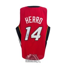 Tyler Herro Autographed Miami Custom Red Basketball Jersey - JSA