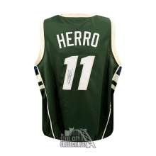 Tyler Herro Autographed Milwaukee Custom Green Basketball Jersey - JSA (Left 1 Signed)