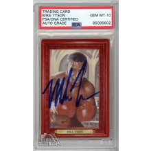 Mike Tyson 2010 Sportkings Ringside Mecca Promo Autograph Card PSA/DNA 10