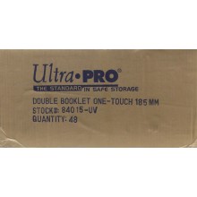 Ultra Pro One Touch Double Booklet Card Magnetic 185pt Holder 48-Holder Case