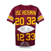 USC Heisman Autographed OJ Simpson Allen Garrett Custom Football Jersey PSA/DNA LOA